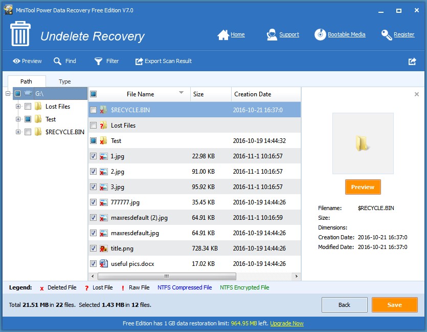 deleted file recovery free download